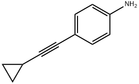 Benzenamine, 4-(2-cyclopropylethynyl)- Struktur