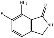 1H-Isoindol-1-one, 7-amino-6-fluoro-2,3-dihydro- Struktur