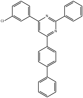 4-([1,1'-biphenyl]-4-yl)-6-(3-chlorophenyl)-2-phenylpyrimidine Struktur