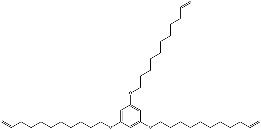 Benzene, 1,3,5-tris(10-undecen-1-yloxy)- Struktur