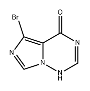 Imidazo[5,1-f][1,2,4]triazin-4(1H)-one, 5-bromo- Struktur