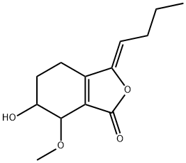 6-Hydroxy-7-methoxydihydroligustilide Struktur