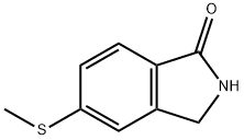 1H-Isoindol-1-one, 2,3-dihydro-5-(methylthio)- Struktur