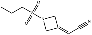 Acetonitrile, 2-[1-(propylsulfonyl)-3-azetidinylidene]- Struktur