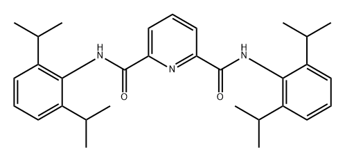 2,6-Pyridinedicarboxamide, N2,N6-bis[2,6-bis(1-methylethyl)phenyl]- Struktur