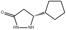 3-Pyrazolidinone, 5-cyclopentyl-, (5R)- Struktur