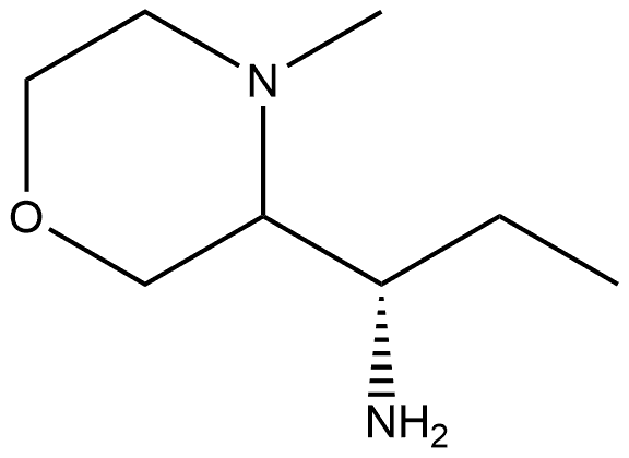 3-Morpholinemethanamine, α-ethyl-4-methyl-,(αS)- Struktur