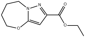 Ethyl 5,6,7,8-tetrahydropyrazolo[5,1-b][1,3]oxazepine-2-carboxylate Struktur