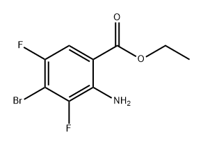 Benzoic acid, 2-amino-4-bromo-3,5-difluoro-, ethyl ester Struktur