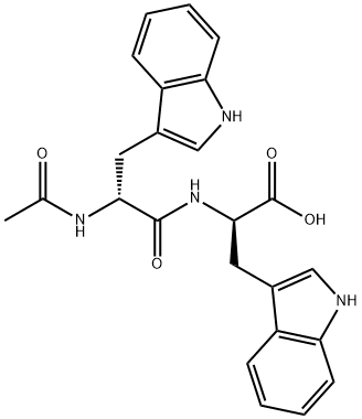 D-Tryptophan, N-acetyl-D-tryptophyl- (9CI) Struktur