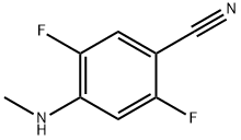 2,5-Difluoro-4-(methylamino)benzonitrile Struktur