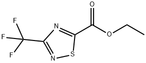 1,2,4-Thiadiazole-5-carboxylic acid, 3-(trifluoromethyl)-, ethyl ester Struktur