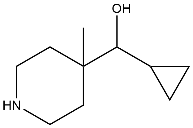 cyclopropyl(4-methylpiperidin-4-yl)methanol Struktur