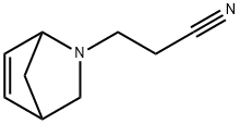 2-Azabicyclo[2.2.1]hept-5-ene-2-propanenitrile Struktur