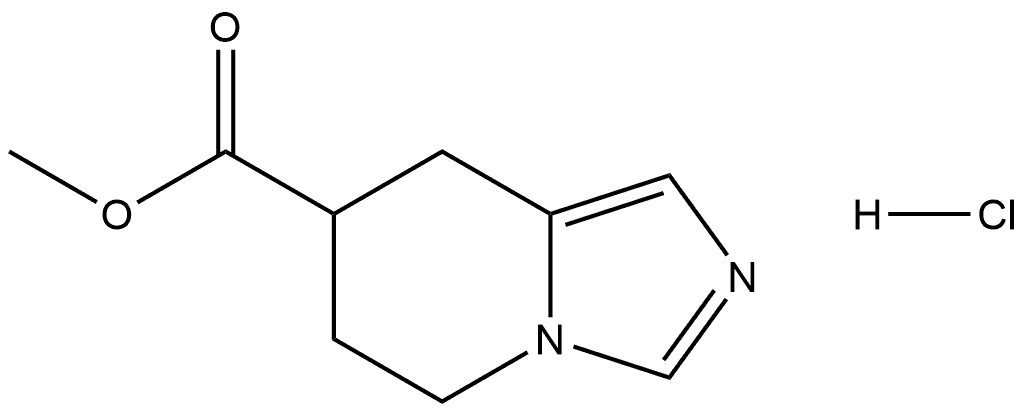 methyl 5,6,7,8-tetrahydroimidazo[1,5-a]pyridine-7-carboxylate hydrochloride Struktur