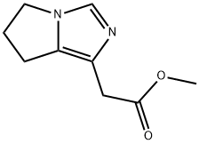 5H-Pyrrolo[1,2-c]imidazole-1-acetic acid, 6,7-dihydro-, methyl ester Struktur