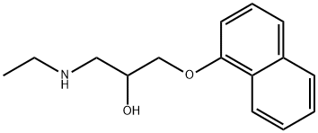 2-Propanol, 1-(ethylamino)-3-(1-naphthalenyloxy)- Struktur