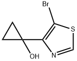 Cyclopropanol, 1-(5-bromo-4-thiazolyl)- Struktur