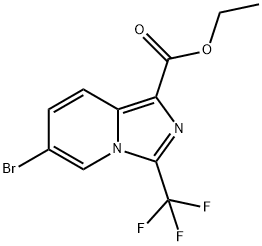 Ethyl 6-bromo-3-(trifluoromethyl)imidazo[1,5-A]pyridine-1-carboxylate Struktur