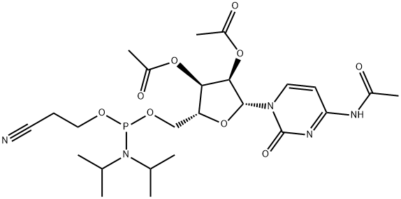 Cytidine, N-acetyl-, 2',3'-diacetate 5'-[2-cyanoethyl N,N-bis(1-methylethyl)phosphoramidite]