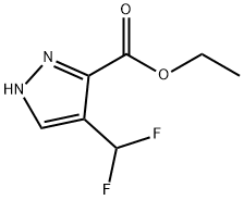 1H-Pyrazole-3-carboxylic acid, 4-(difluoromethyl)-, ethyl ester Struktur