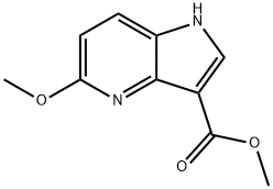 1H-Pyrrolo[3,2-b]pyridine-3-carboxylic acid, 5-methoxy-, methyl ester Struktur