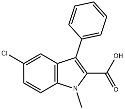 5-Chloro-1-methyl-3-phenyl-1H-indole-2-carboxylic acid Struktur