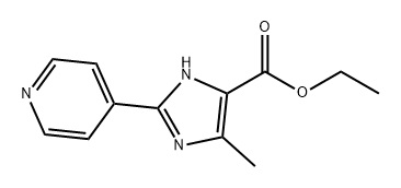 1H-Imidazole-5-carboxylic acid, 4-methyl-2-(4-pyridinyl)-, ethyl ester Struktur