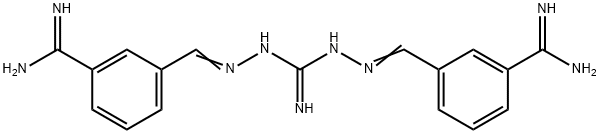 Carbonimidic dihydrazide, bis[[3-(aminoiminomethyl)phenyl]methylene]- (9CI) Struktur