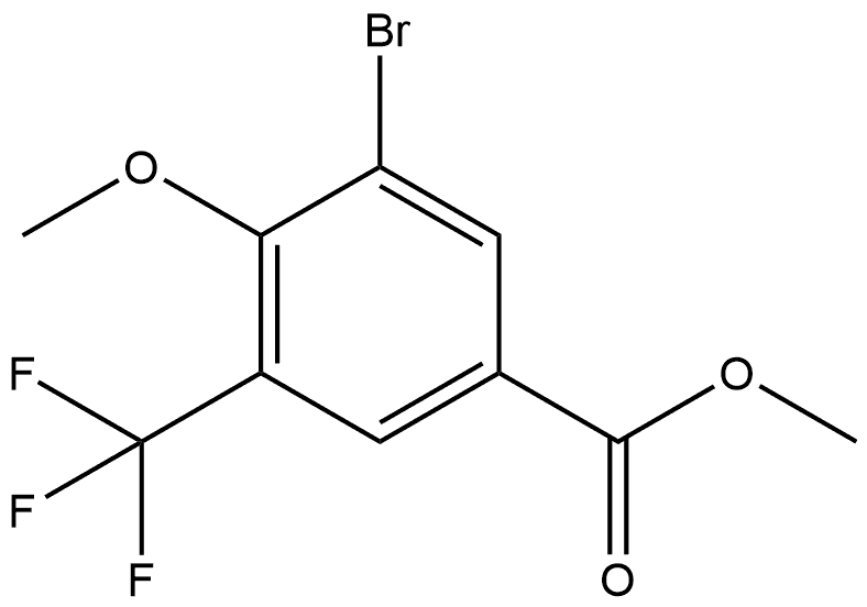 Methyl 3-bromo-4-methoxy-5-(trifluoromethyl)benzoate Struktur