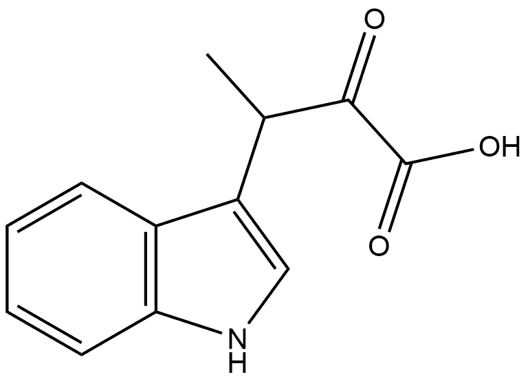 1H-Indole-3-propanoic acid, β-methyl-α-oxo- Struktur