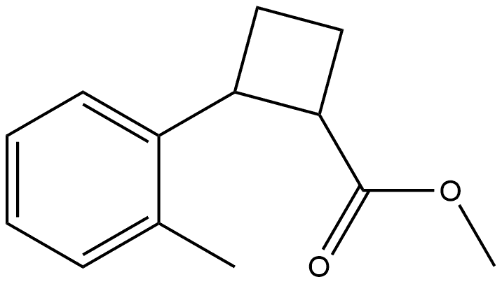 Methyl 2-(2-methylphenyl)cyclobutanecarboxylate Struktur