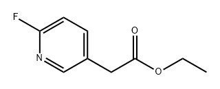 3-Pyridineacetic acid, 6-fluoro-, ethyl ester Struktur