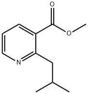 methyl 2-isobutylpyridine-3-carboxylate Struktur