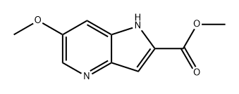 1H-Pyrrolo[3,2-b]pyridine-2-carboxylic acid, 6-methoxy-, methyl ester Struktur