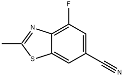 4-Fluoro-2-methyl-6-benzothiazolecarbonitrile Struktur