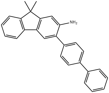 9H-Fluoren-2-amine, 3-[1,1'-biphenyl]-4-yl-9,9-dimethyl- Struktur