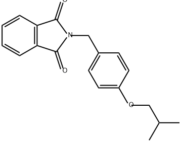 1H-Isoindole-1,3(2H)-dione, 2-[[4-(2-methylpropoxy)phenyl]methyl]- Struktur