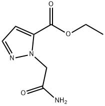 1H-Pyrazole-5-carboxylic acid, 1-(2-amino-2-oxoethyl)-, ethyl ester Struktur