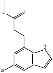 Methyl 5-bromo-1H-indole-7-propanoate Struktur