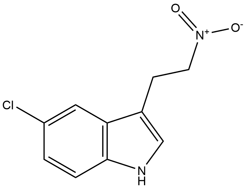 5-chloro-3-(2-nitroethyl)-1H-indole Struktur