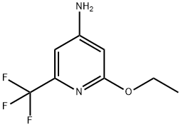 4-Pyridinamine, 2-ethoxy-6-(trifluoromethyl)- Struktur