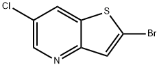 Thieno[3,2-b]pyridine, 2-bromo-6-chloro- Struktur