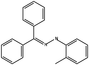 Methanone, diphenyl-, 2-(2-methylphenyl)hydrazone Struktur