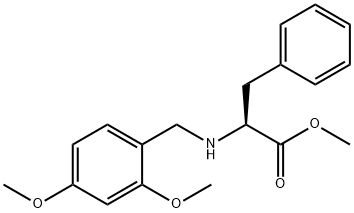 L-Phenylalanine, N-[(2,4-dimethoxyphenyl)methyl]-, methyl ester Struktur