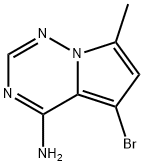 5-Bromo-7-methylpyrrolo[2,1-f][1,2,4]triazin-4-amine Struktur