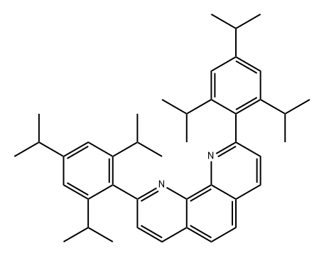 1,10-Phenanthroline, 2,9-bis[2,4,6-tris(1-methylethyl)phenyl]- Struktur