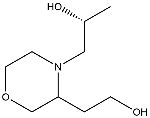 3,4-Morpholinediethanol,α4-methyl-,(α4R)- Struktur