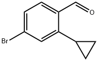 Benzaldehyde, 4-bromo-2-cyclopropyl- Struktur