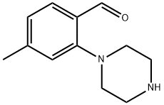 4-methyl-2-(piperazin-1-yl)benzaldehyde Struktur